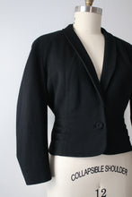 Load image into Gallery viewer, vintage 1950s black jacket