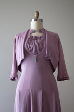 Load image into Gallery viewer, vintage 1940s CC41 rayon dress set