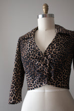 Load image into Gallery viewer, vintage 1950s leopard top