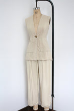 Load image into Gallery viewer, vintage 1940s linen pant set