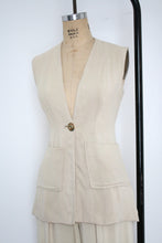 Load image into Gallery viewer, vintage 1940s linen pant set