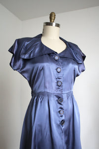 vintage 1940s satin dress {m}