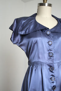 vintage 1940s satin dress {m}
