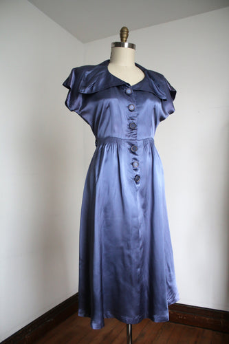 vintage 1940s satin dress {m}