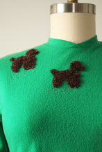 Load image into Gallery viewer, vintage 1950s Poodle sweater