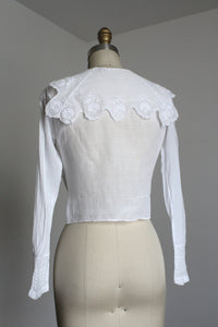antique Edwardian cotton blouse {xs}