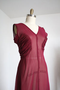 vintage 1930s magenta gown set {m}