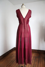 Load image into Gallery viewer, vintage 1930s magenta gown set {m}