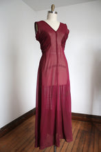 Load image into Gallery viewer, vintage 1930s magenta gown set {m}