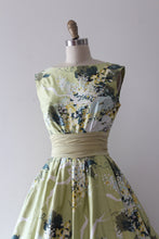 Load image into Gallery viewer, vintage 1950s Alex Coleman botanical novelty dress