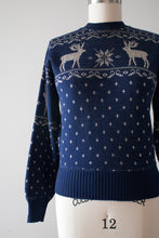 Load image into Gallery viewer, vintage 1940s reindeer sweater
