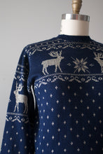 Load image into Gallery viewer, vintage 1940s reindeer sweater