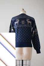 Load image into Gallery viewer, vintage 1940s reindeer sweater