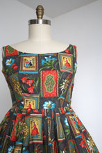 Load image into Gallery viewer, vintage 1950s novelty sun dress {m}