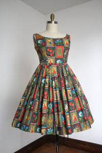 vintage 1950s novelty sun dress {m}