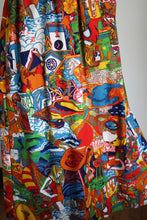 Load image into Gallery viewer, vintage 1970s novelty print maxi skirt {M}