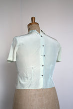 Load image into Gallery viewer, vintage 1940s rayon blouse {XL}