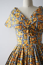 Load image into Gallery viewer, MARKED DOWN vintage 1950s floral sun dress