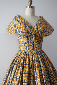 MARKED DOWN vintage 1950s floral sun dress