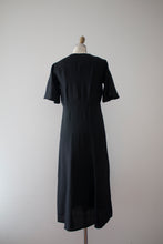Load image into Gallery viewer, vintage 1930s black and orange dress