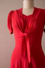 Load image into Gallery viewer, MARKED DOWN vintage 1930s orange rayon gown set