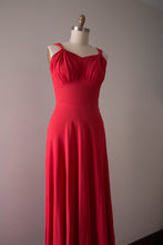 Load image into Gallery viewer, MARKED DOWN vintage 1930s orange rayon gown set