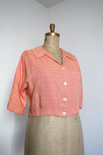 Load image into Gallery viewer, vintage 1950s orange cropped jacket {1X}