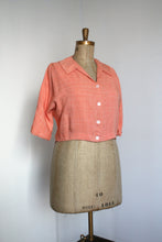 Load image into Gallery viewer, vintage 1950s orange cropped jacket {1X}