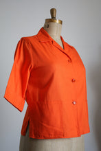Load image into Gallery viewer, MARKED DOWN NOS vintage 1950s orange sailor jacket {XL}