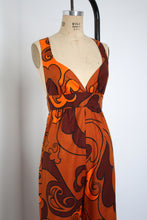 Load image into Gallery viewer, vintage 1970s psychedelic jumpsuit