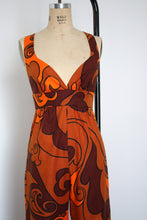 Load image into Gallery viewer, vintage 1970s psychedelic jumpsuit