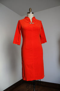 vintage 1960s Alfred Shaheen velvet dress {s/m}