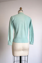 Load image into Gallery viewer, vintage 1940s blue cardigan {s-m}