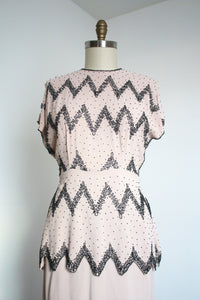 vintage 1940s beaded dress {m}