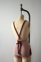 Load image into Gallery viewer, vintage 1930s pink wool swimsuit