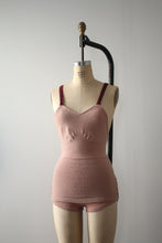 Load image into Gallery viewer, vintage 1930s pink wool swimsuit