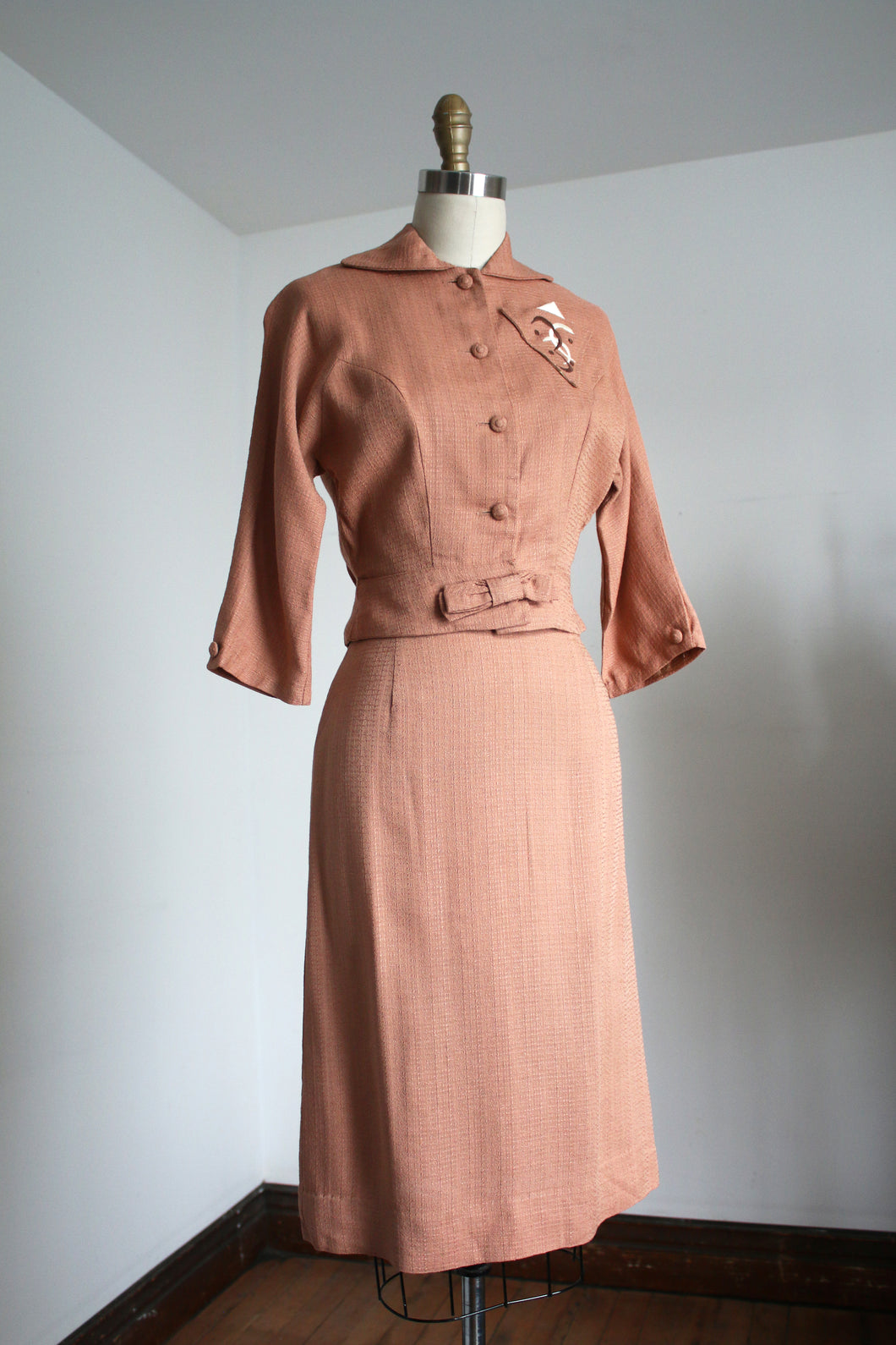 vintage 1950s skirt suit {xxs}