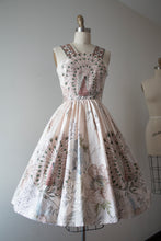 Load image into Gallery viewer, vintage 1970s Peacock novelty dress