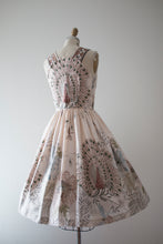Load image into Gallery viewer, vintage 1970s Peacock novelty dress