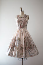 Load image into Gallery viewer, vintage 1970s Peacock novelty dress