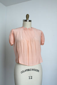 vintage 1930s silk blouse {M/L}