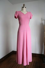 Load image into Gallery viewer, vintage 1940s pink rayon gown {m}