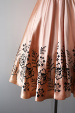 Load image into Gallery viewer, vintage 1940s pink satin dress