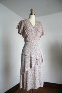 vintage 1940s rayon dress {s}