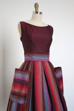 Load image into Gallery viewer, vintage 1950s Gigi Young pink rainbow dress