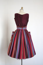 Load image into Gallery viewer, vintage 1950s Gigi Young pink rainbow dress