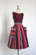Load image into Gallery viewer, vintage 1950s Gigi Young pink rainbow dress