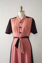 Load image into Gallery viewer, vintage 1940s two tone dress