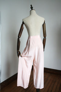 vintage 1940s pink pyjama pants {xs}