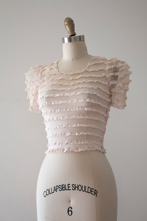 vintage 1930s pink top